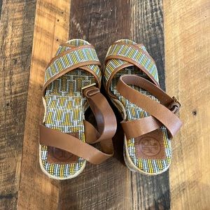 Tory Burch espadrilles. 70s inspired. Gently used.